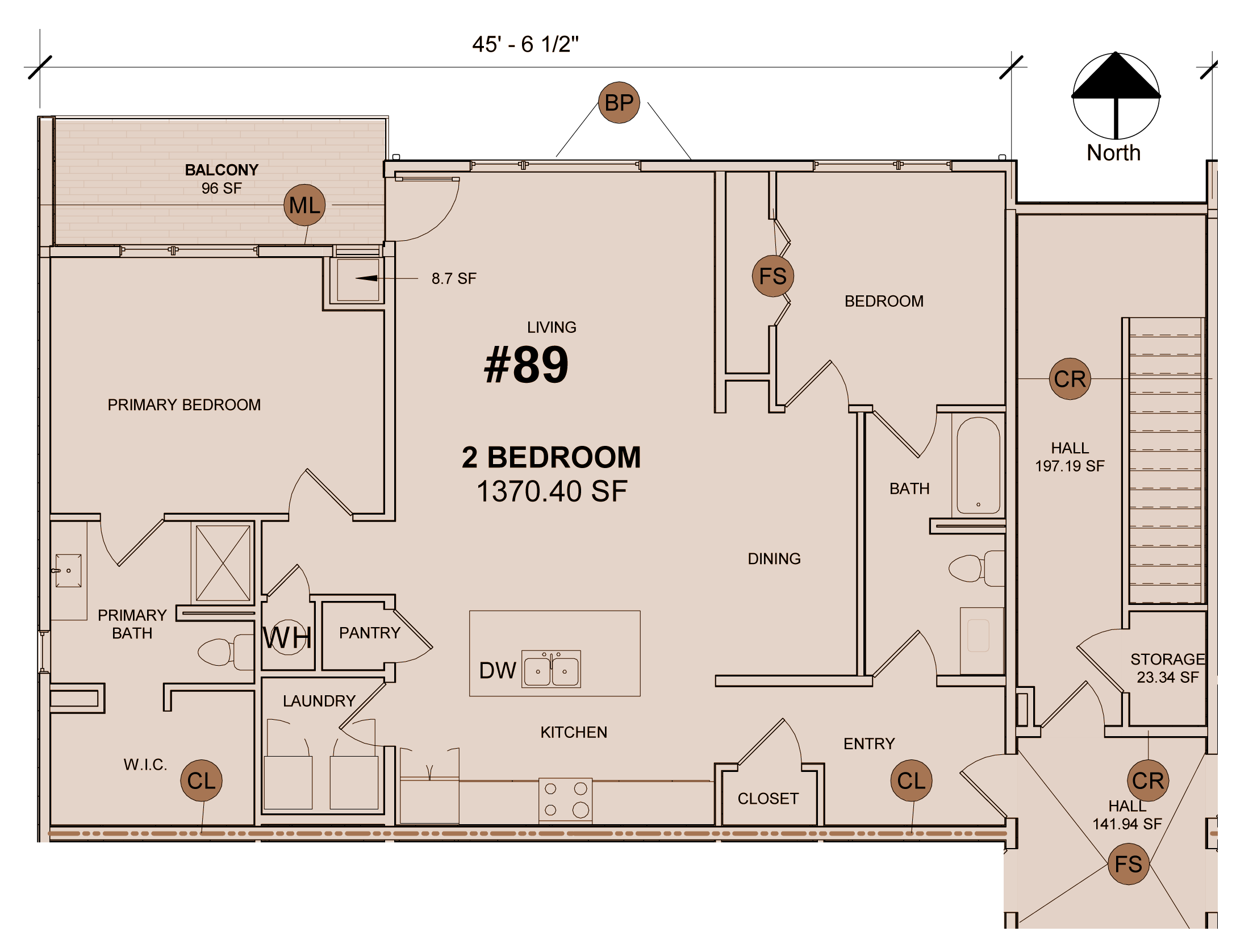 2 Bedroom / 2 Bath Floor Plan Livingston, MT Condo floor-plan-livingston-mt-condo